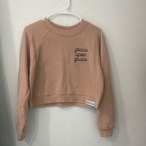 Walk in love cropped sweater- grace upon grace